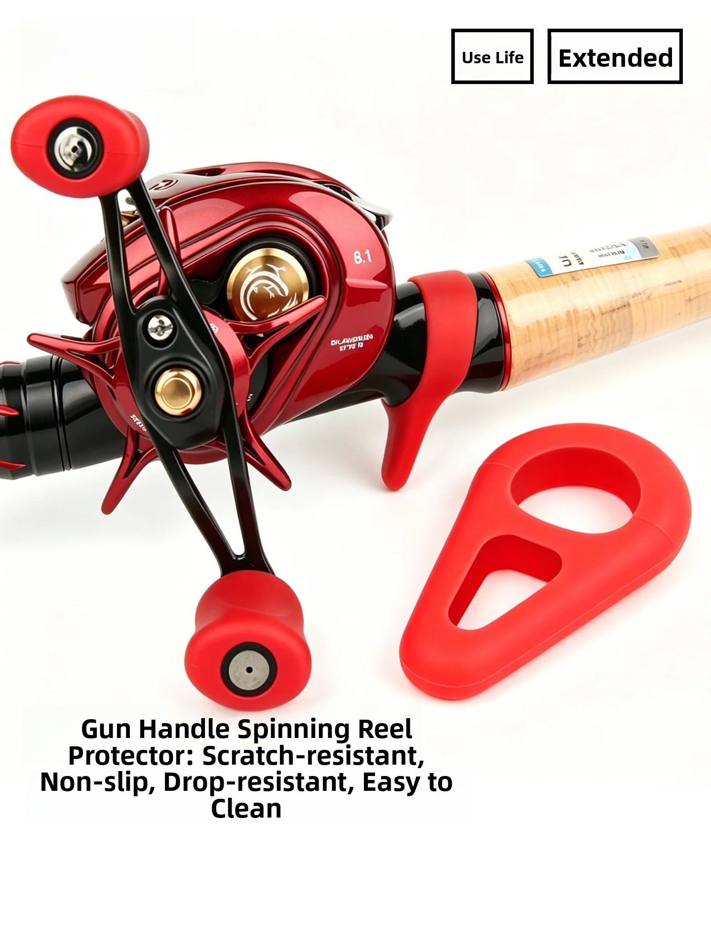Fishing Rod Case - Capa Protetora de Silicone Antiderrapante para